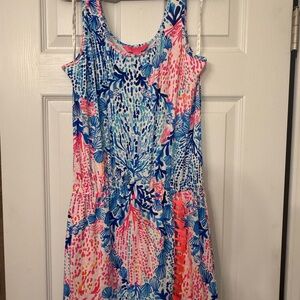 Lilly Pulitzer Jarrett Romper Resort White Sway with Me